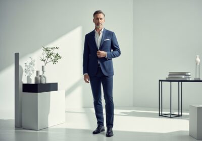 un homme avec un costume