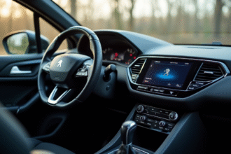 Intérieur Peugeot 308 tableau de bord numérique lumineux